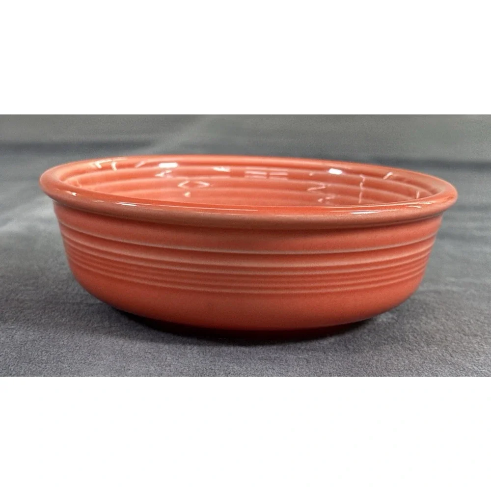 Vintage Fiesta Fiestaware 5 1/2 Berry Bowl Coral Cantaloupe Color Bnfts Charity